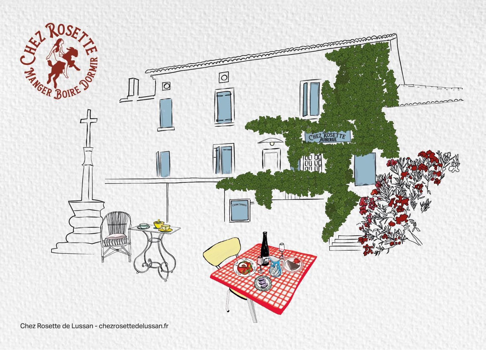 Hotel Chez Rosette De Lussan Esterno foto
